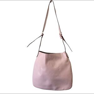 Co Lab Pink Leather Cross-Body Tote